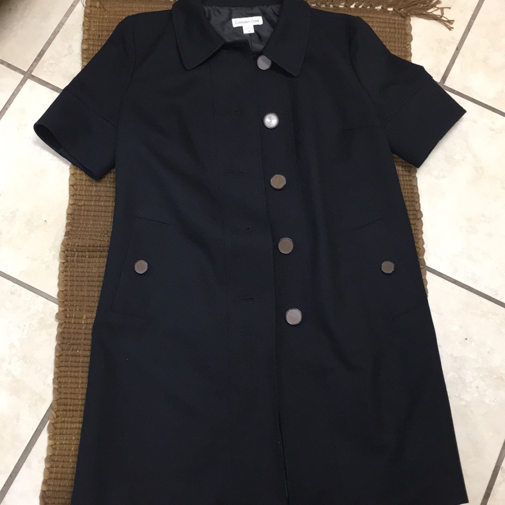 Cold water creek short sleeve trench coat